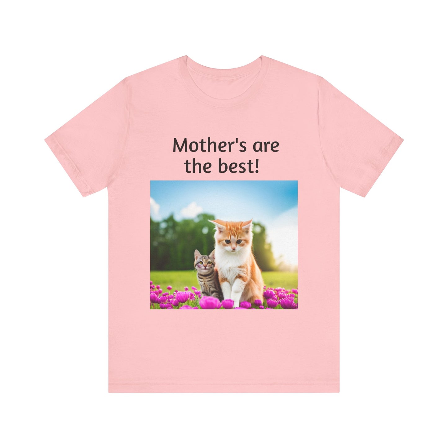 Unisex Jersey Short Sleeve Tee (Mother Cat/kitten)