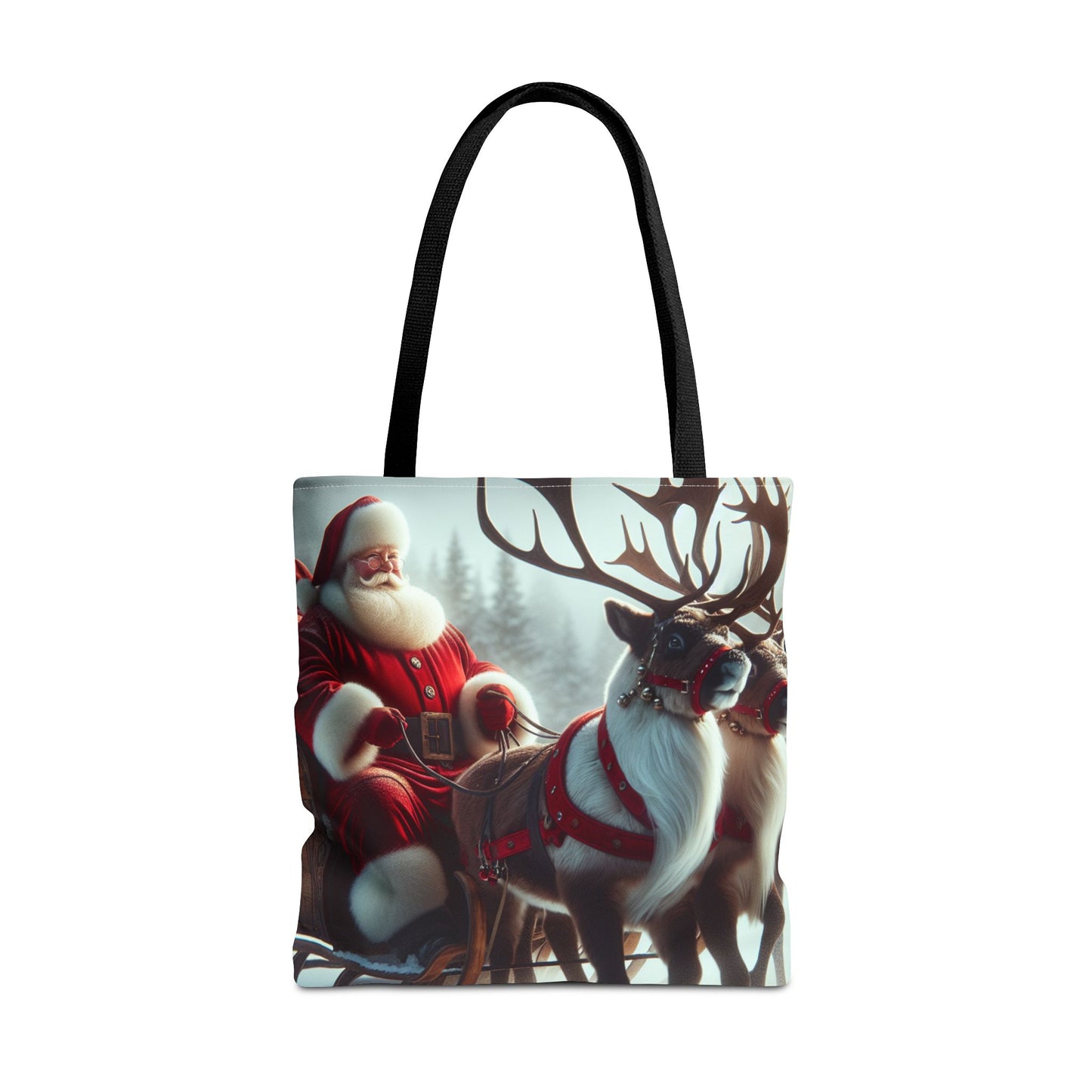 Tote Bag (AOP) (Santa/Reindeer)