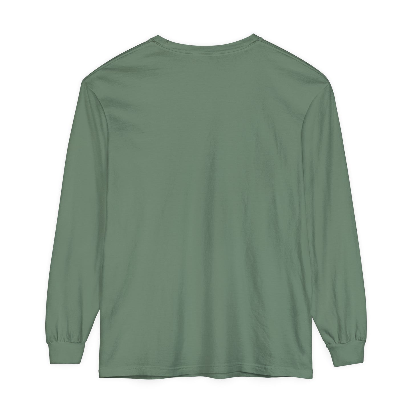 Unisex Garment-dyed Long Sleeve T-Shirt (Deer)