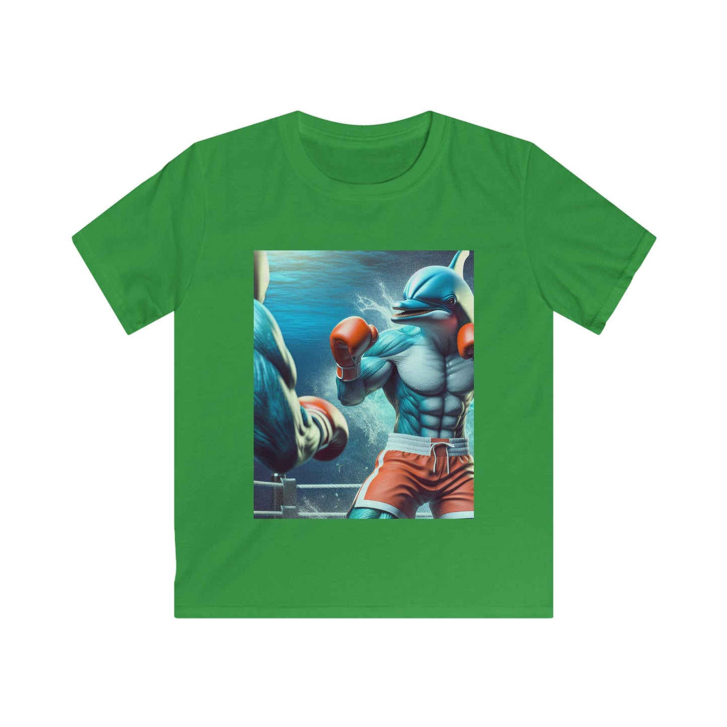 Kids Softstyle Tee (Boxing Dolphin)