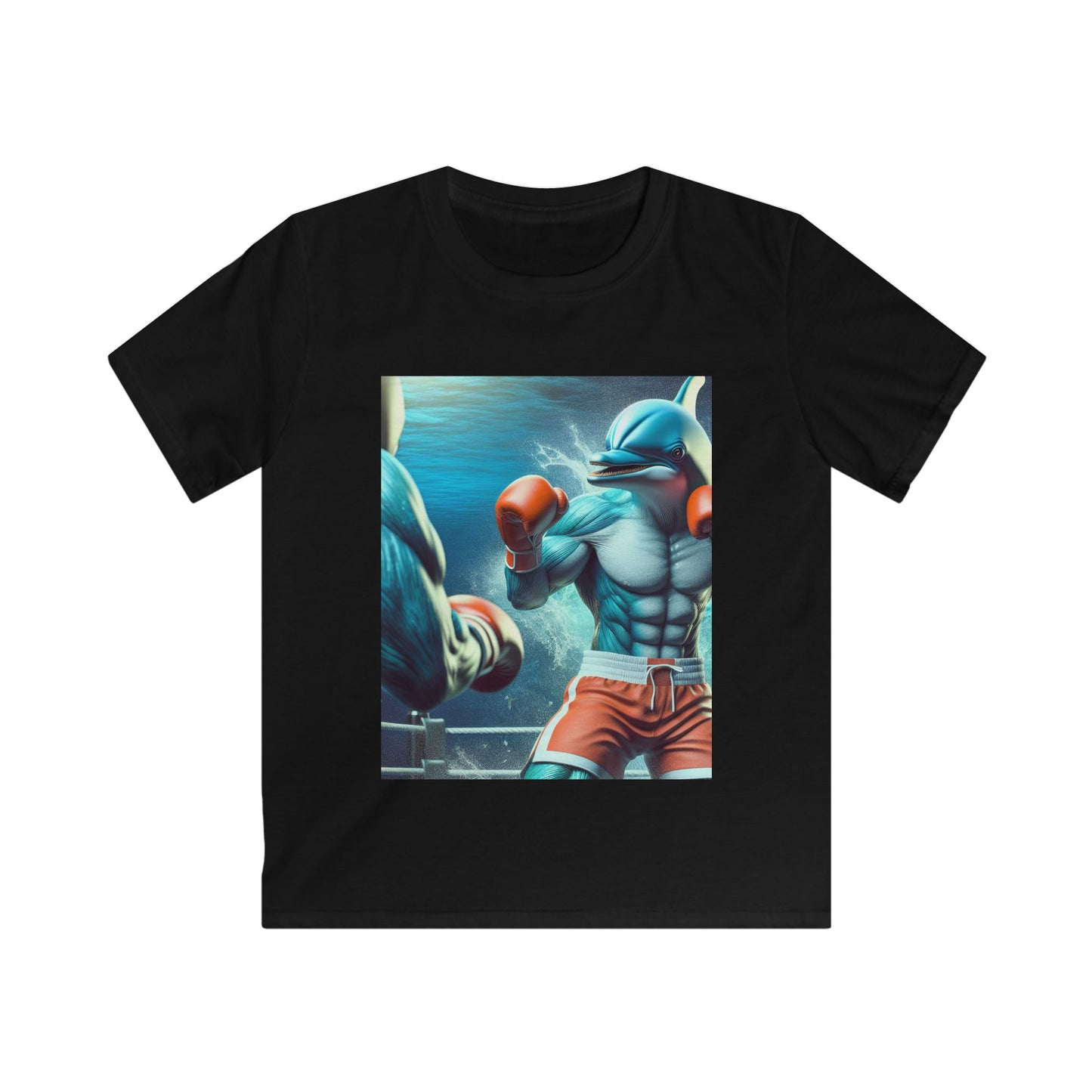 Kids Softstyle Tee (Boxing Dolphin)