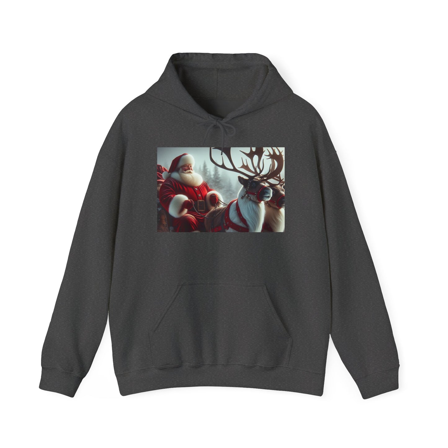 Unisex Heavy Blend™ Hooded Sweatshirt (Santa/Reindeer)