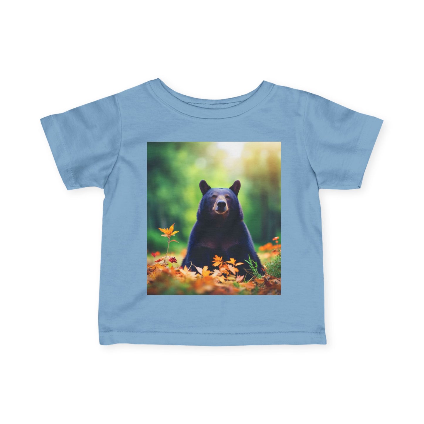 Infant Fine Jersey Tee (Black Bear)