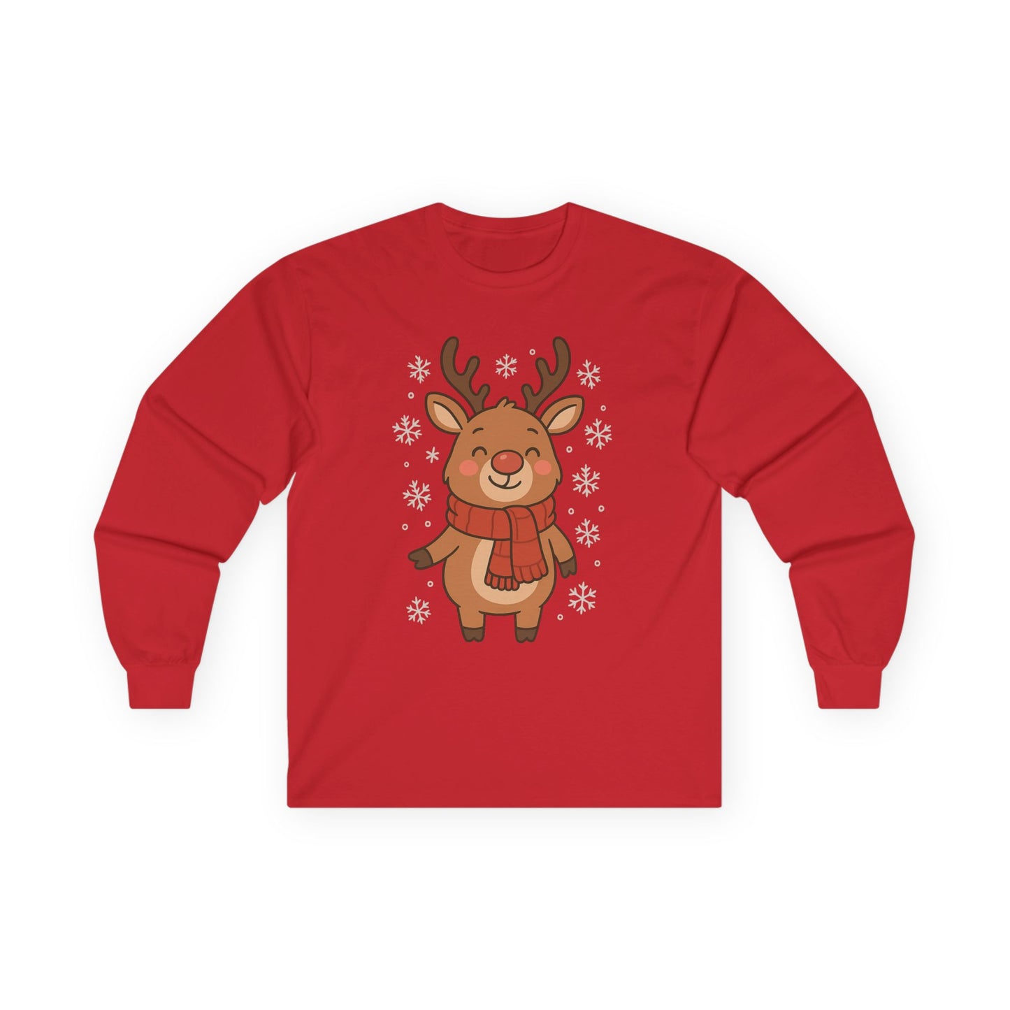Festive Reindeer Long Sleeve Tee