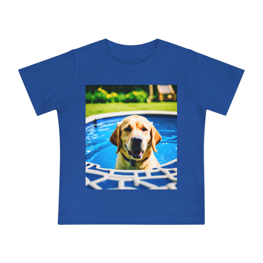 Baby Short Sleeve T-Shirt (Yellow Lab)