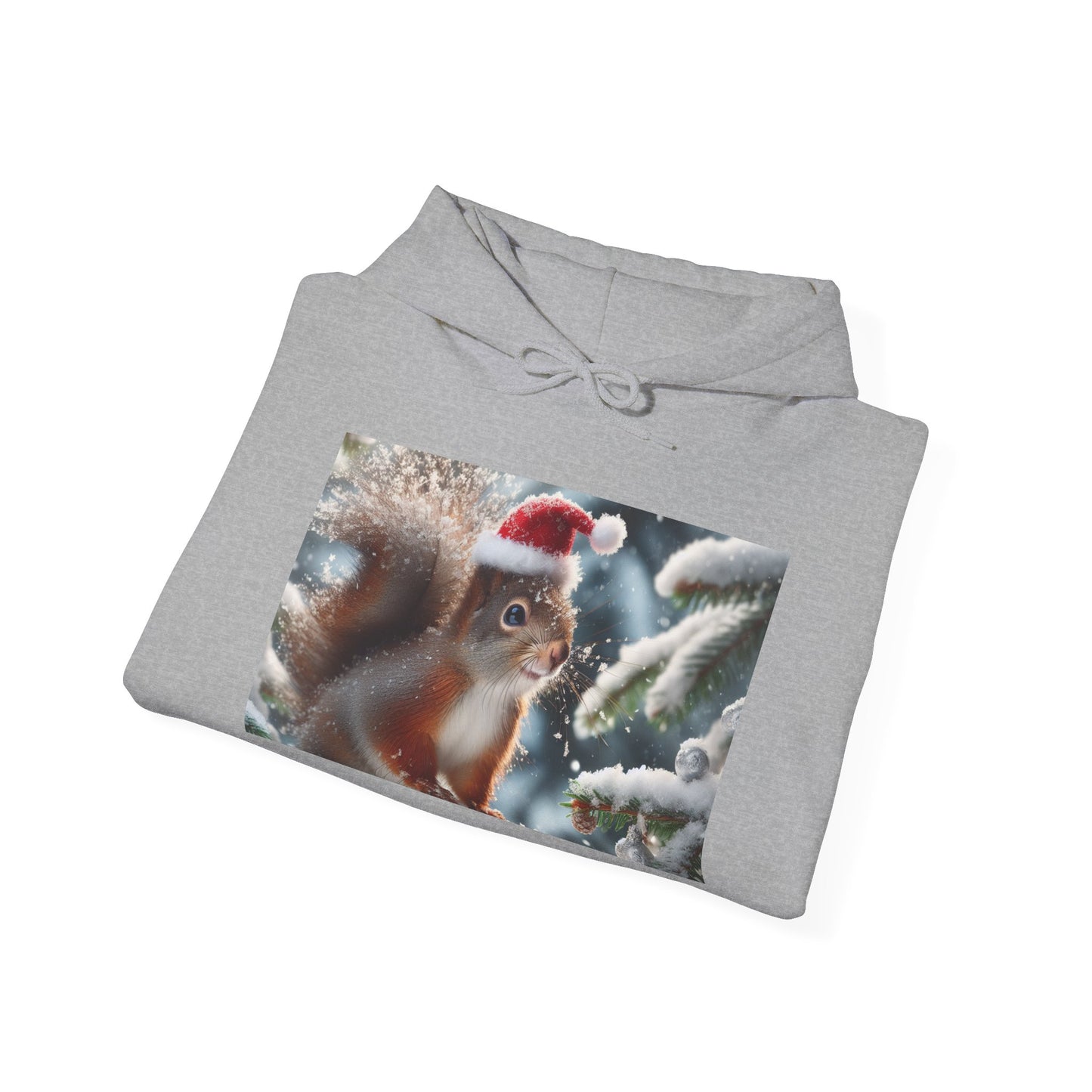 Unisex Heavy Blend™ Hooded Sweatshirt (Santa Squirrel)