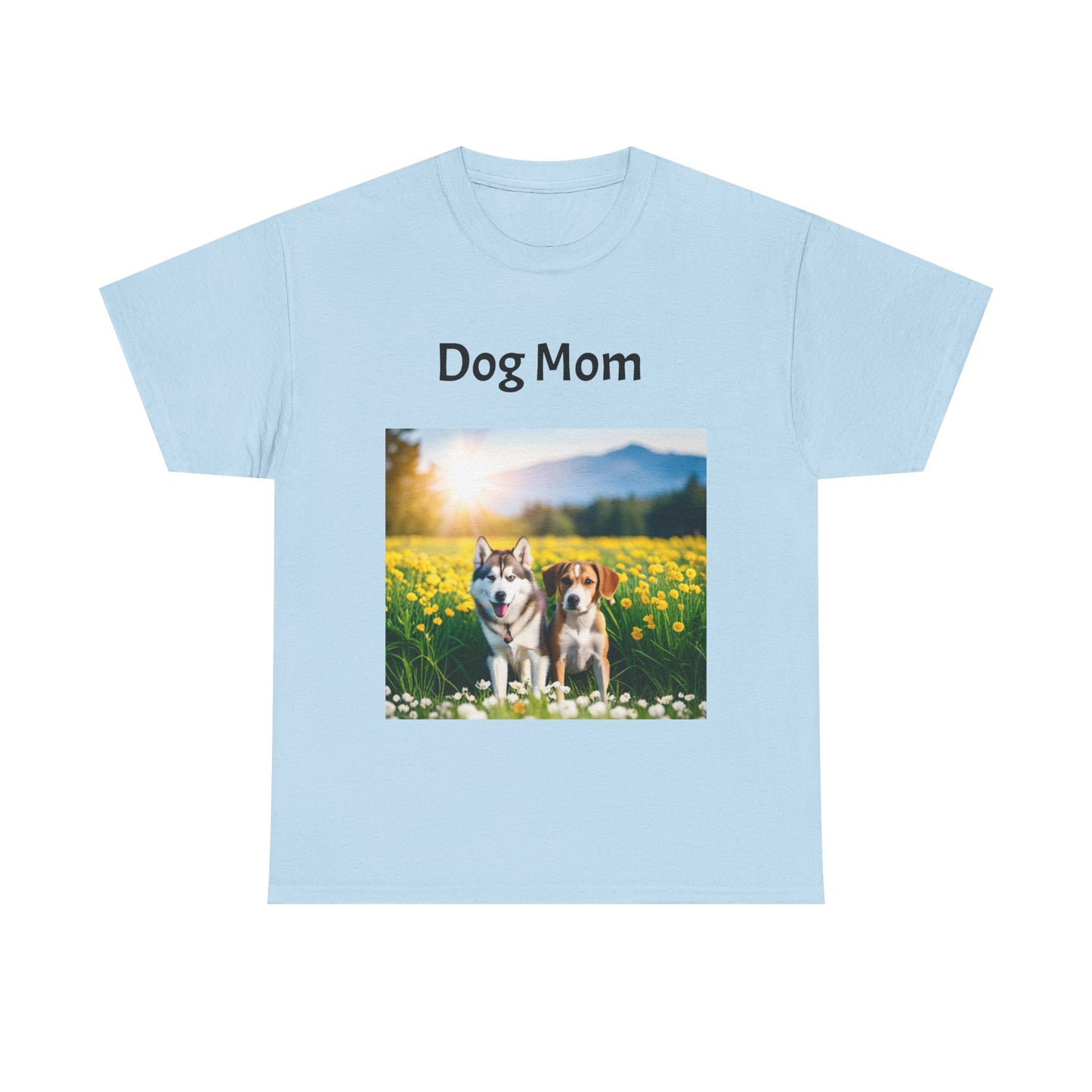 Unisex Heavy Cotton Tee (Dog Mom)