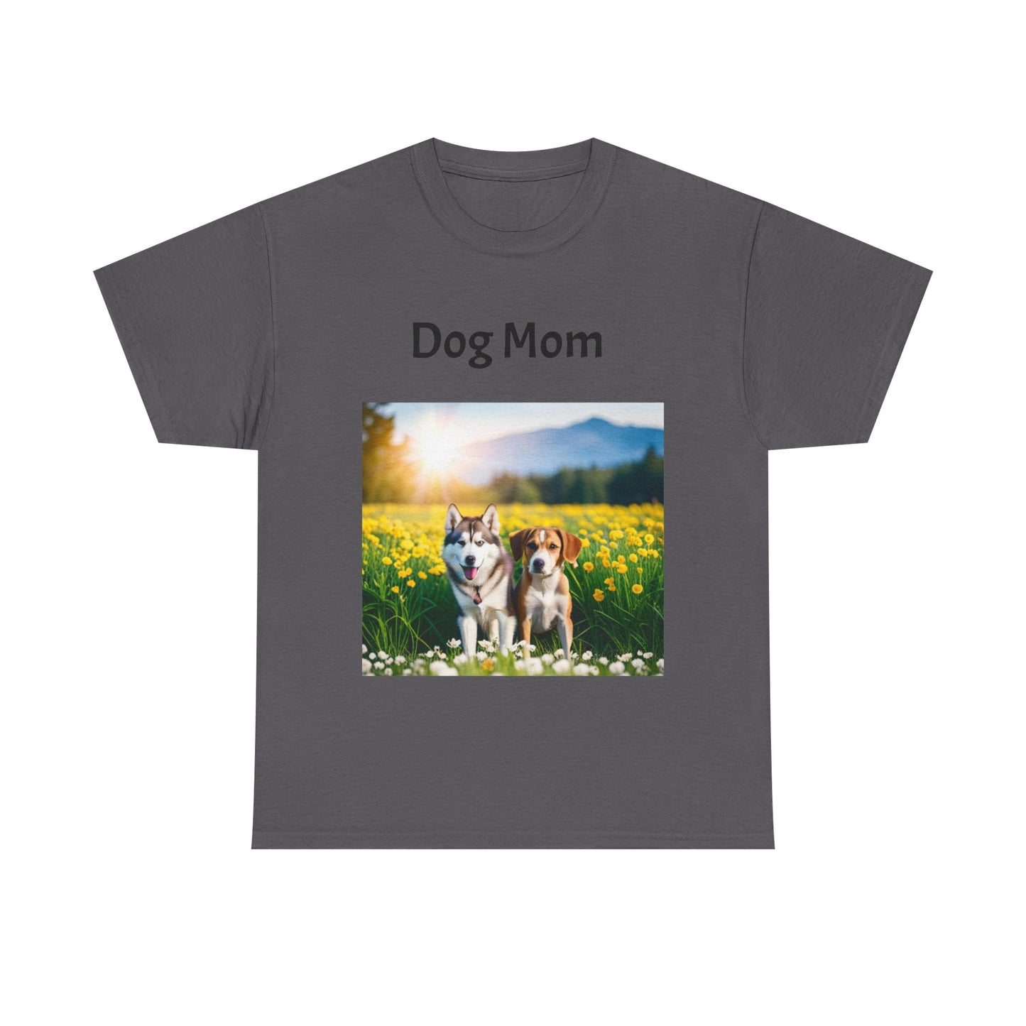 Unisex Heavy Cotton Tee (Dog Mom)