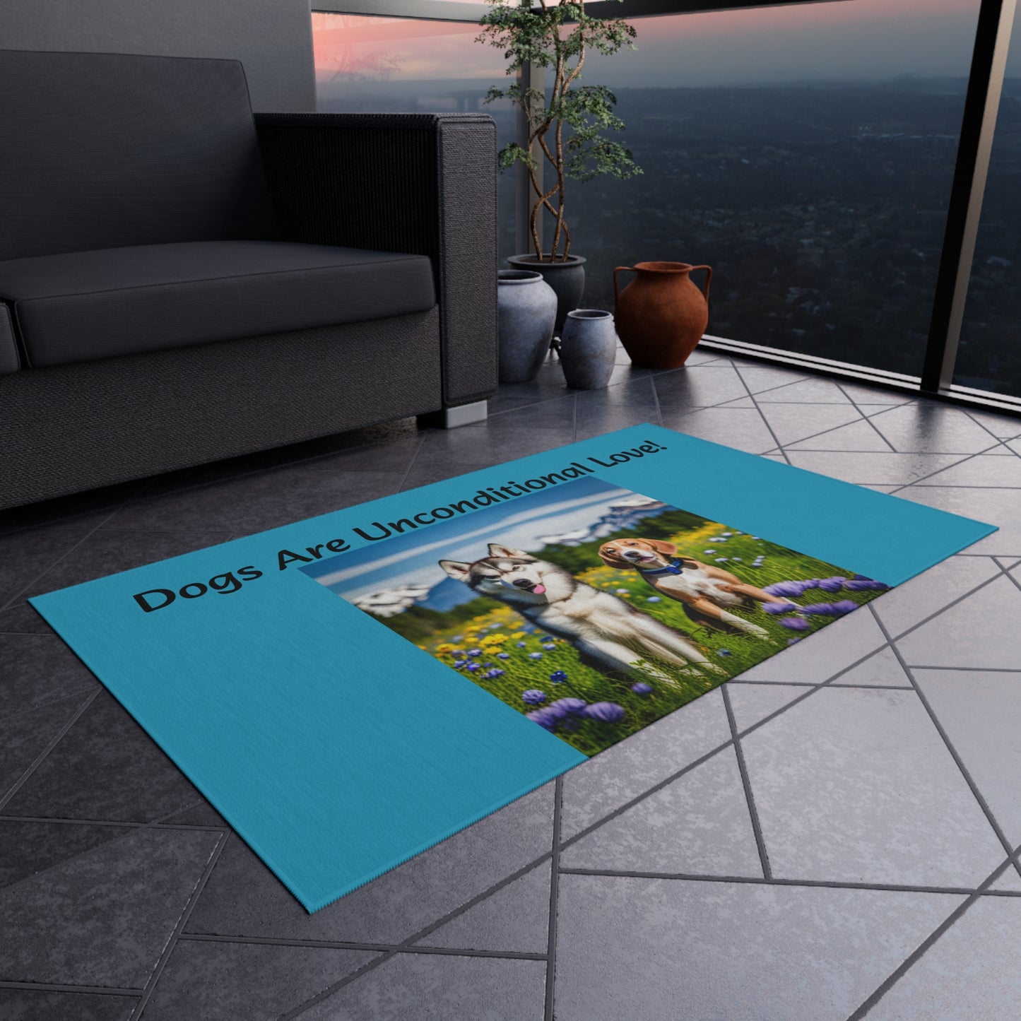 Outdoor Rug (Dogs Love)