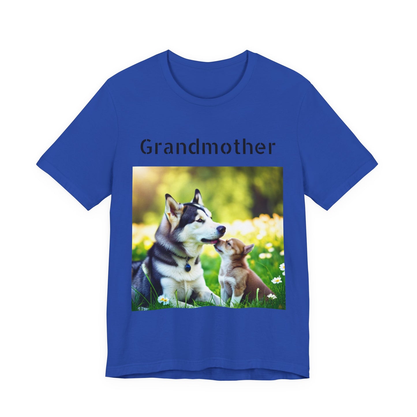 Unisex Jersey Short Sleeve Tee (Grandmother Dog/pup)