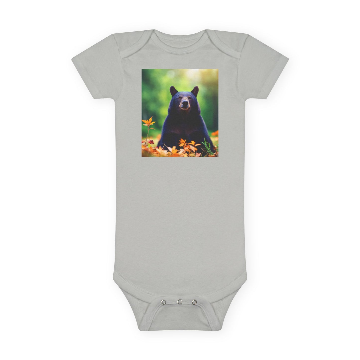 Baby Short Sleeve Onesie® (Black Bear)