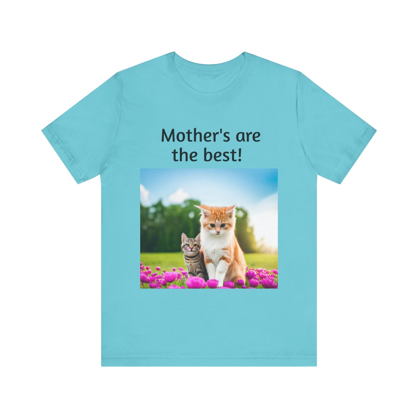Unisex Jersey Short Sleeve Tee (Mother Cat/kitten)