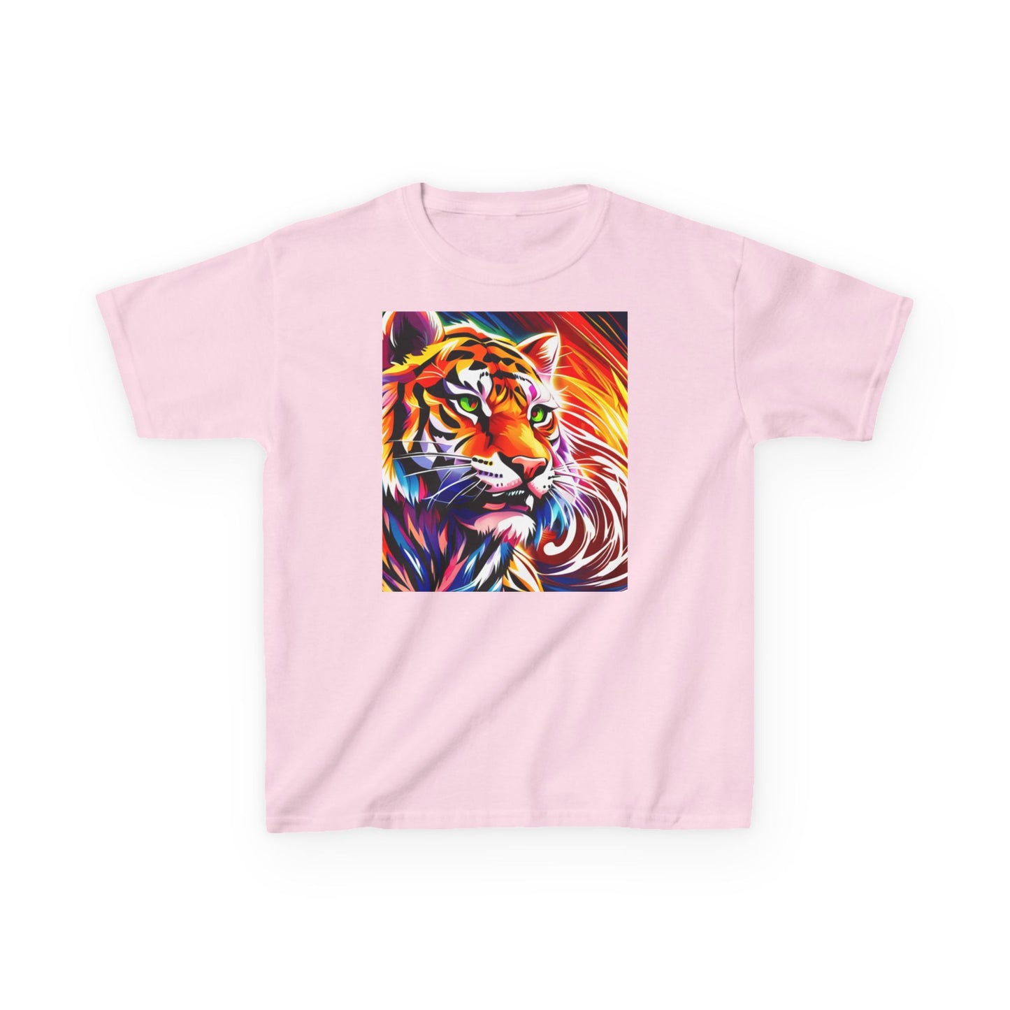 Kids Heavy Cotton™ Tee (Tiger Colorful)
