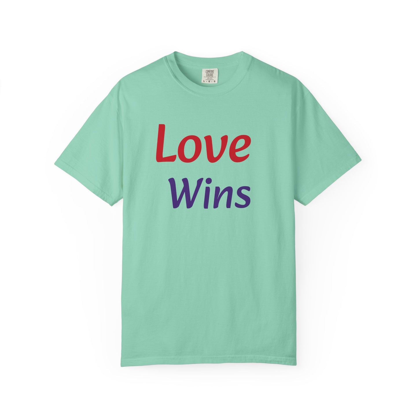 Unisex Garment-Dyed T-shirt (Love Wins)