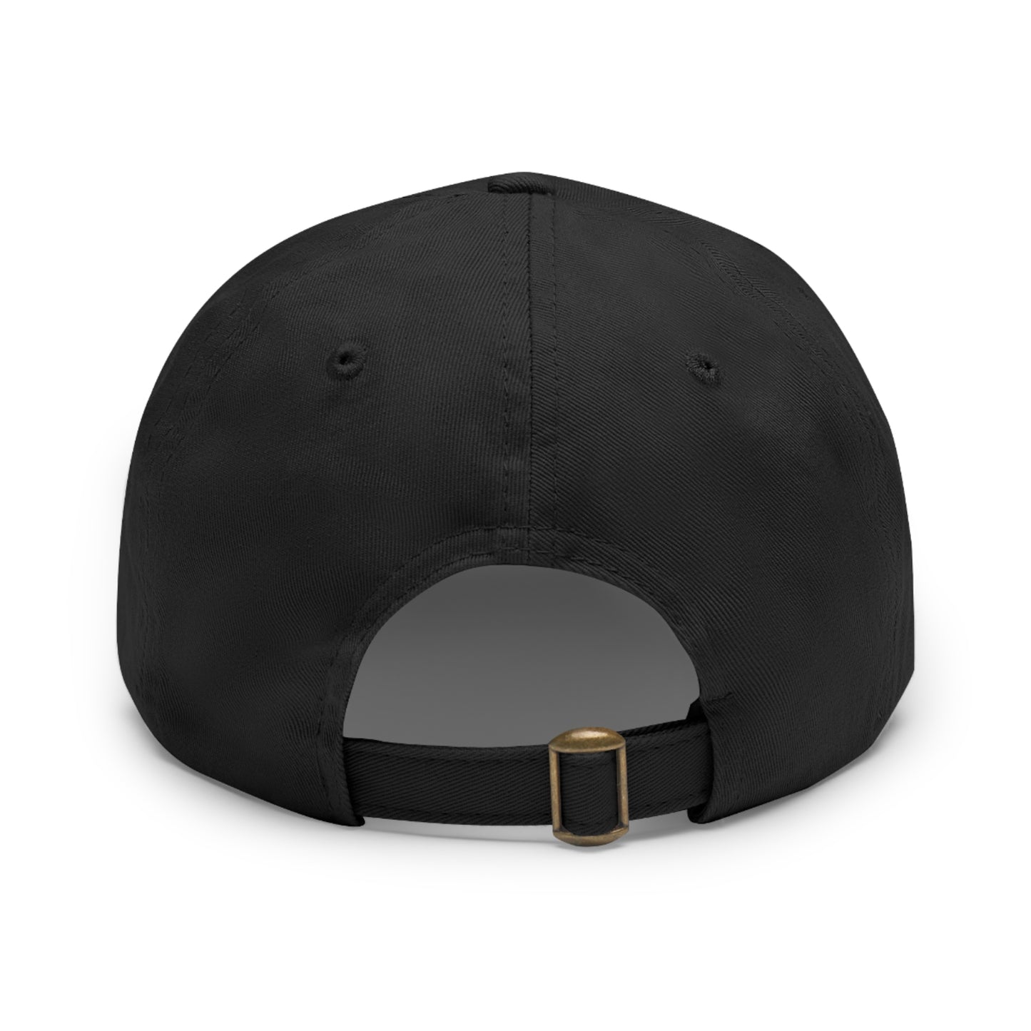 Dad Hat with Leather Patch (Round) (Eagle)