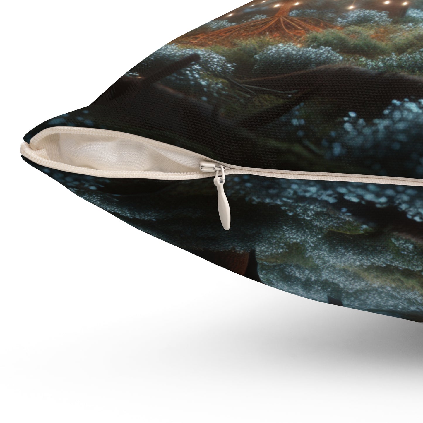 Spun Polyester Square Pillow (Reindeer)