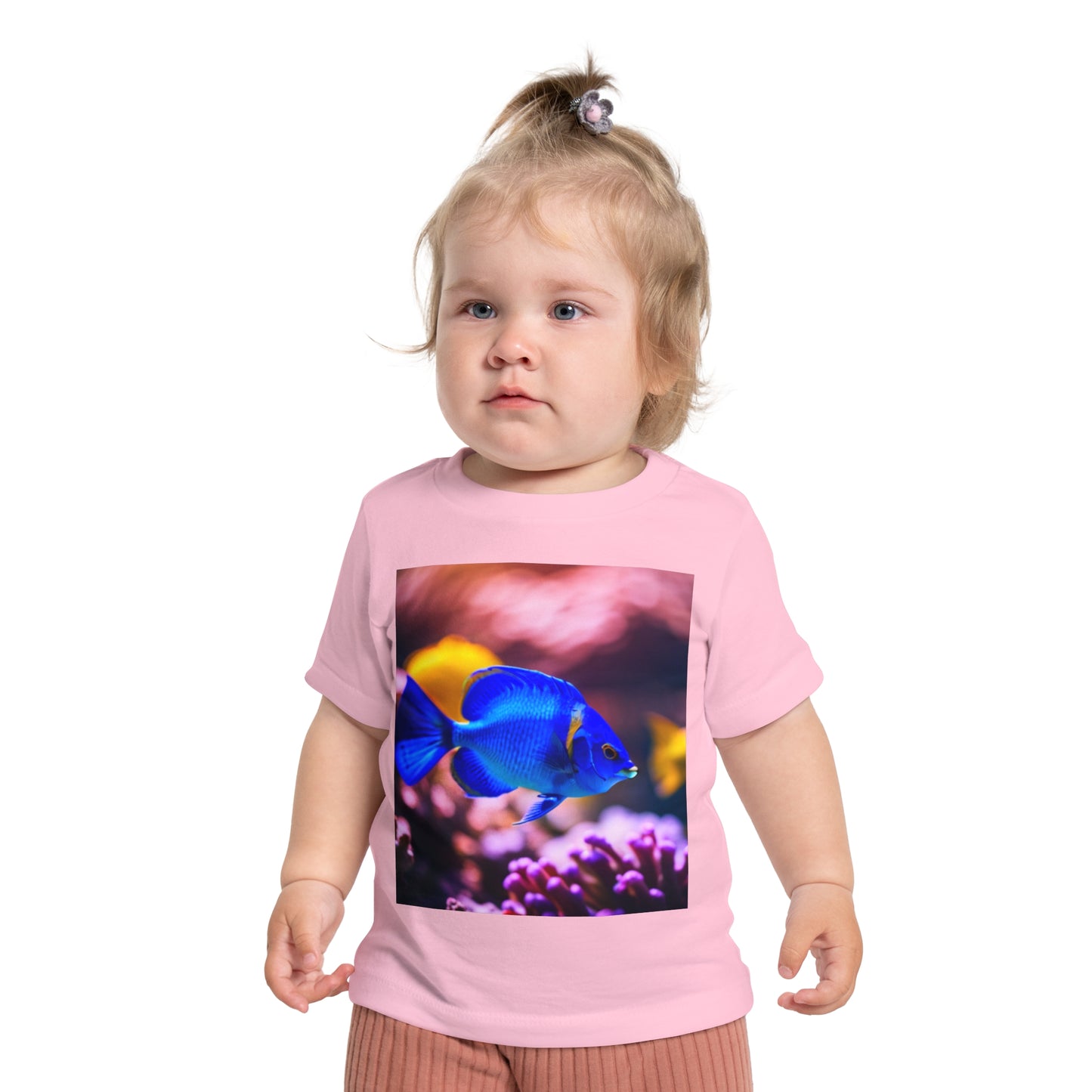 Baby Short Sleeve T-Shirt (Blue Fish)