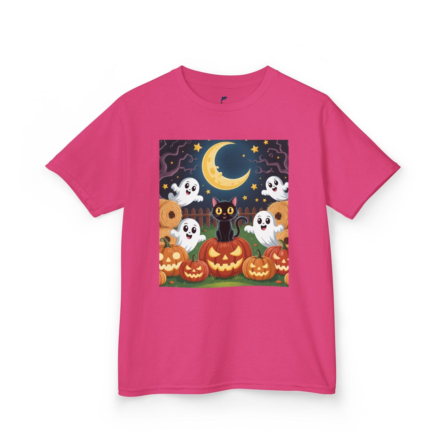 Halloween Cat & Pumpkins T-shirt for kids 🐱🎃👻🕸️