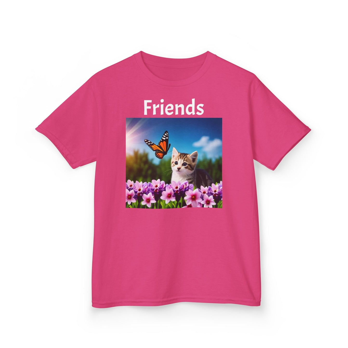 Kids Heavy Cotton™ Tee (Kitten/Friends)