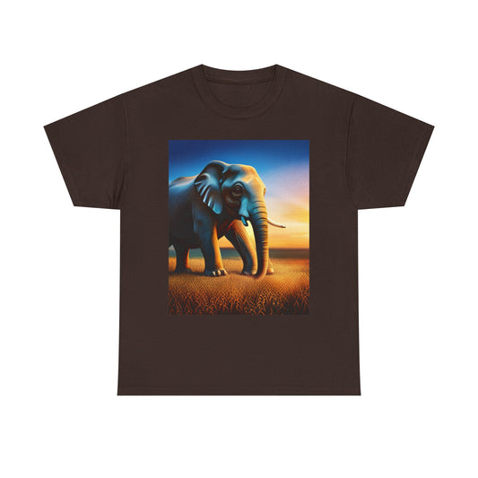 Unisex Heavy Cotton Tee (Elephant)