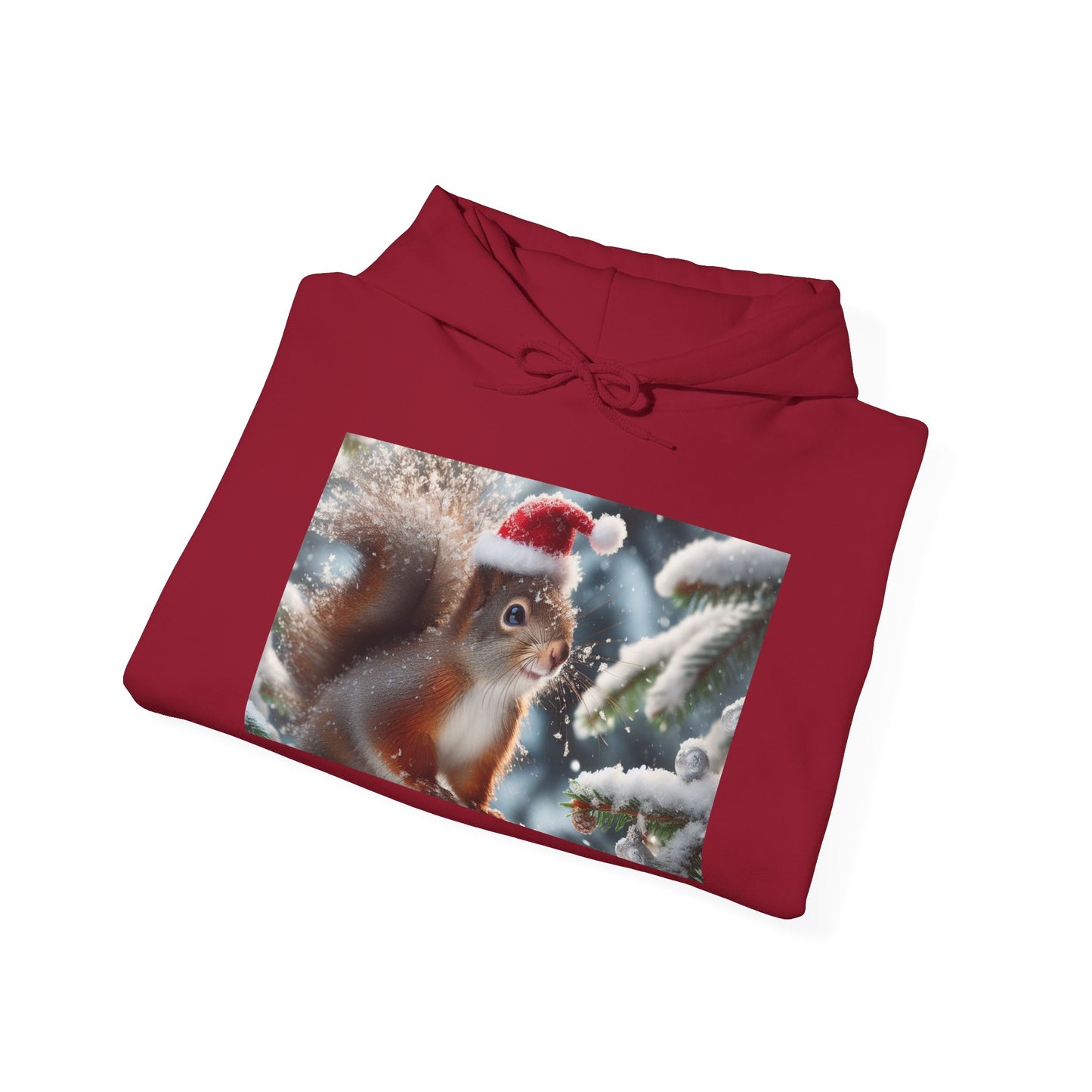 Unisex Heavy Blend™ Hooded Sweatshirt (Santa Squirrel)