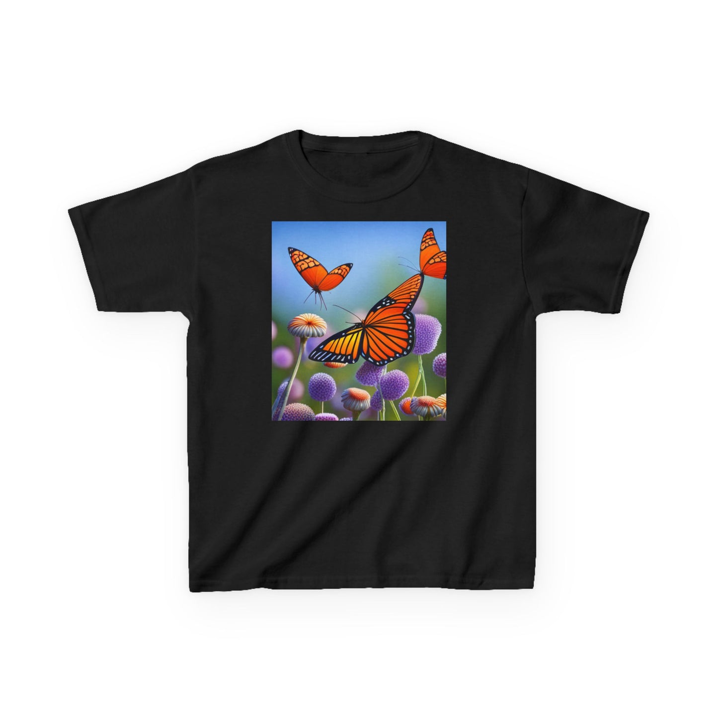 Kids Heavy Cotton™ Tee (Monarch Butterfly)