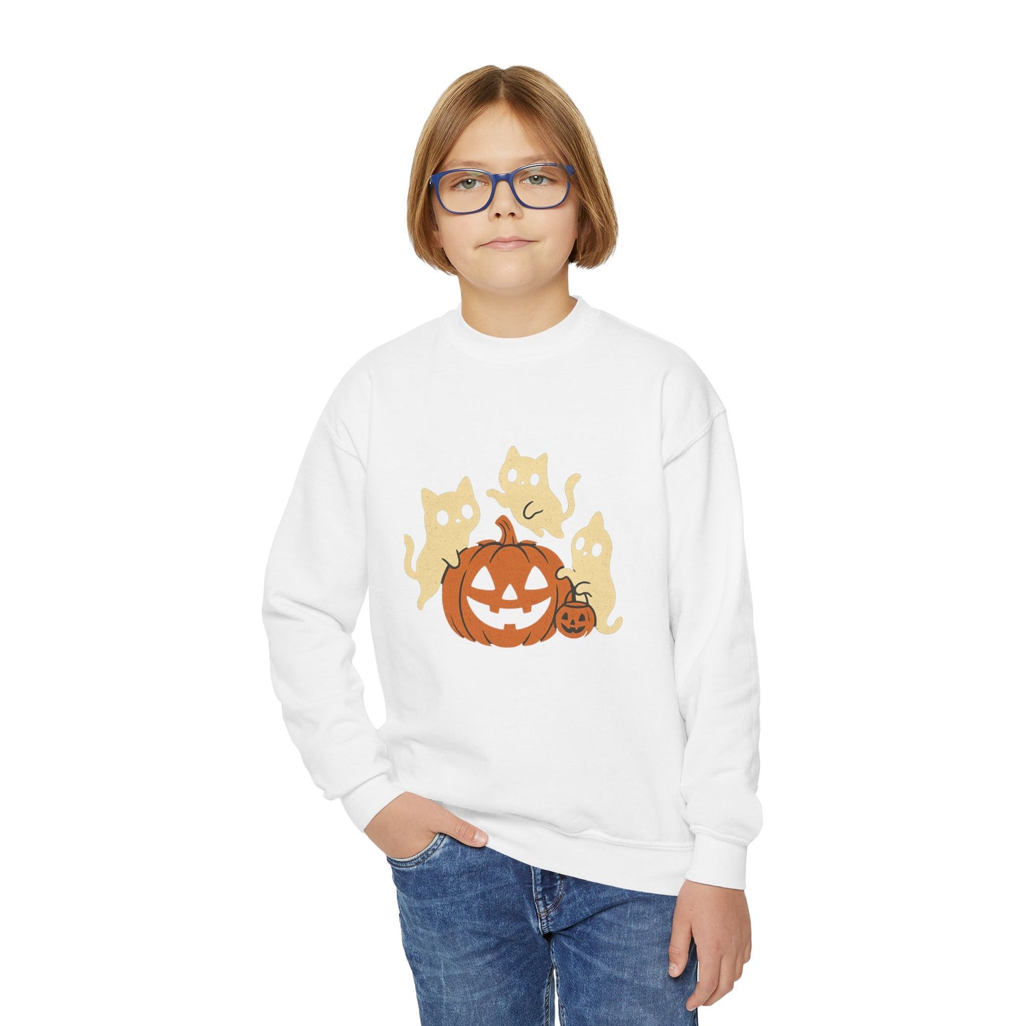 Haunted Kittens Youth Crewneck🐾👻