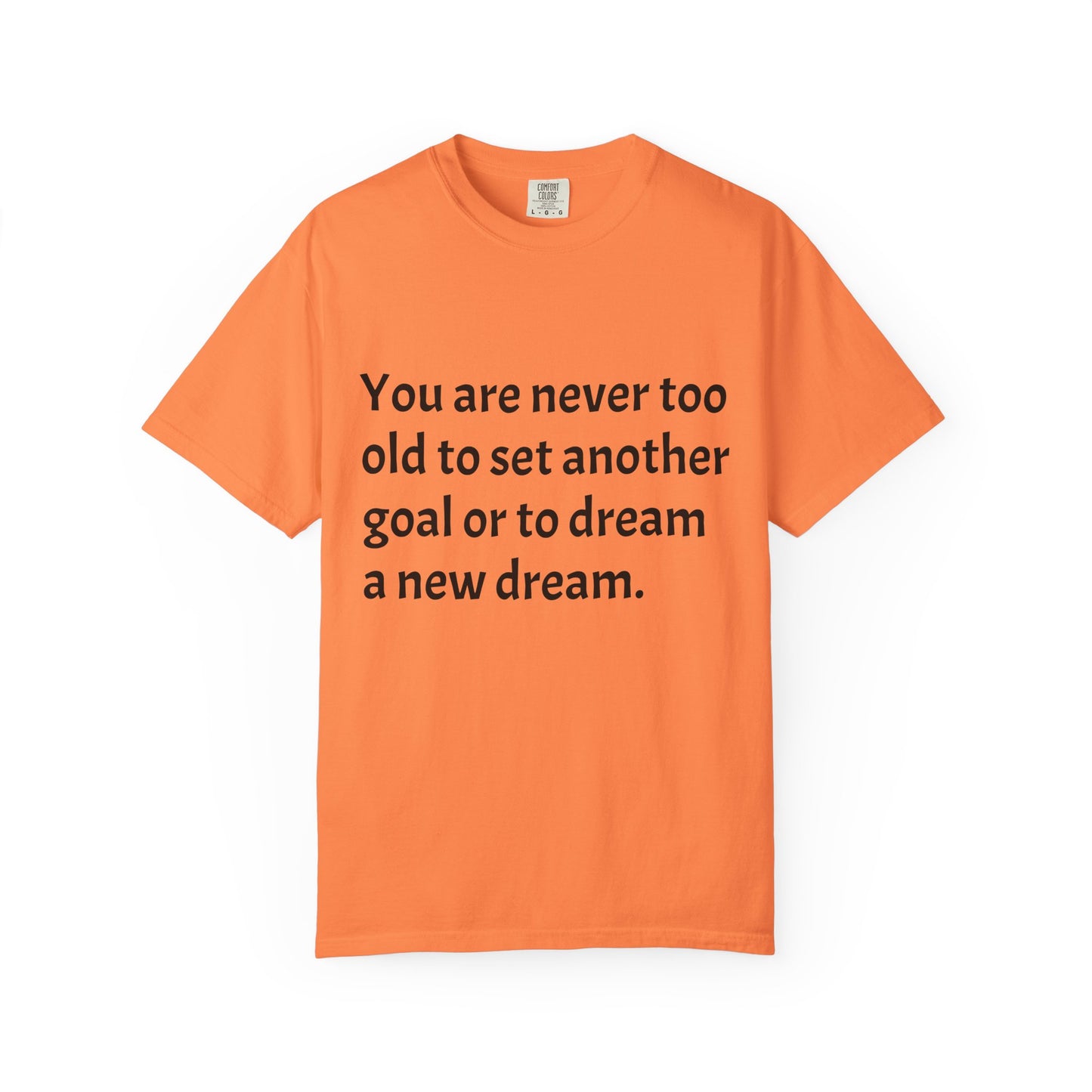 Unisex Garment-Dyed T-shirt (Set a Goal/Dream)