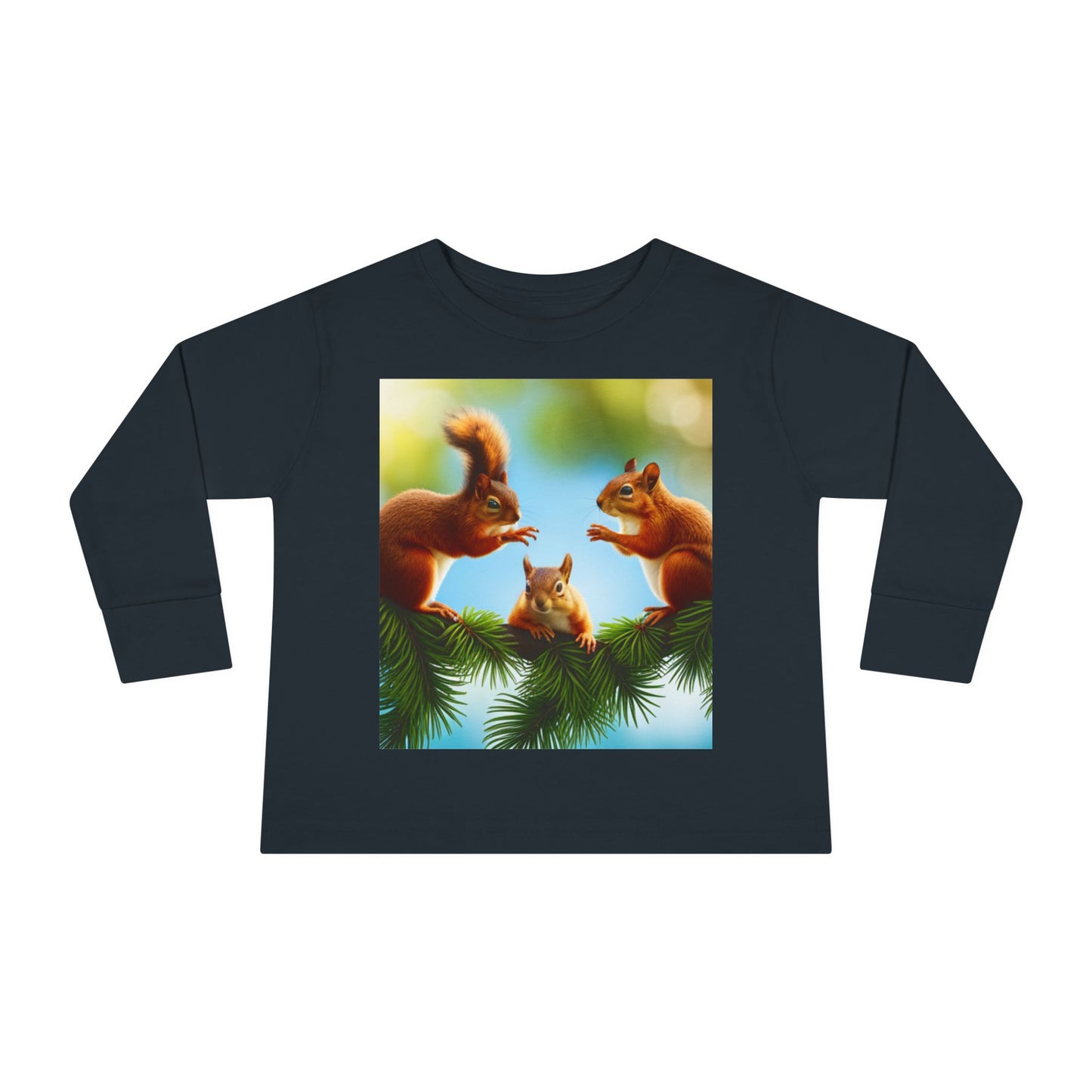 Toddler Long Sleeve Tee (Squirrels)