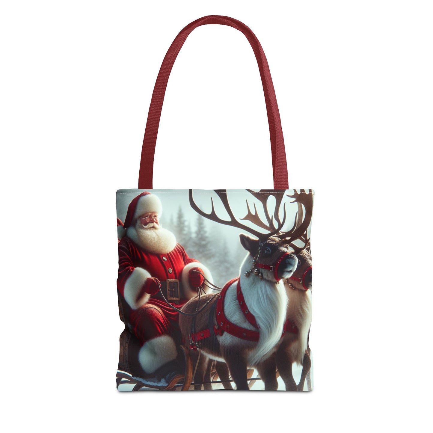 Tote Bag (AOP) (Santa/Reindeer)