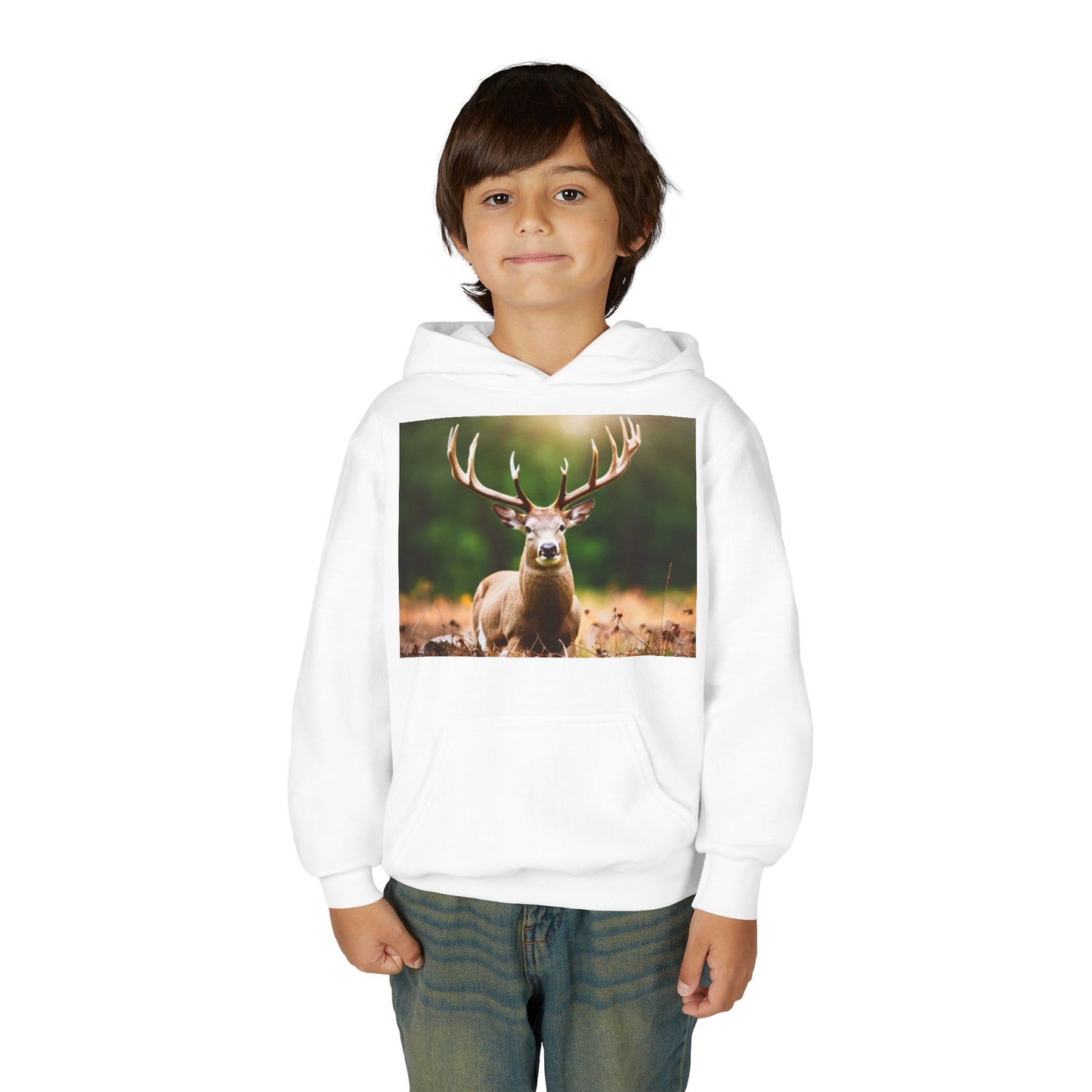 Youth Heavy Blend Hooded Sweatshirt (Deer)