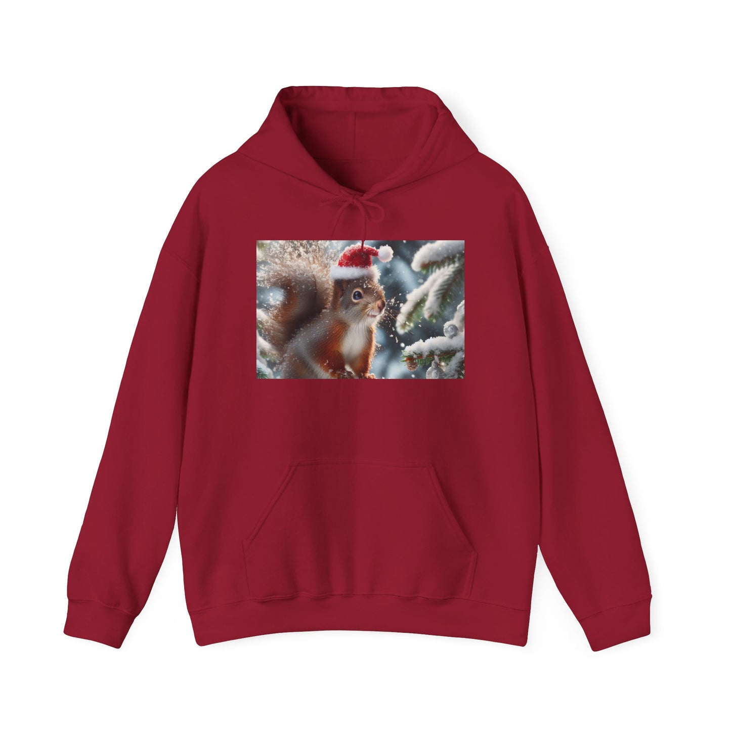 Unisex Heavy Blend™ Hooded Sweatshirt (Santa Squirrel)