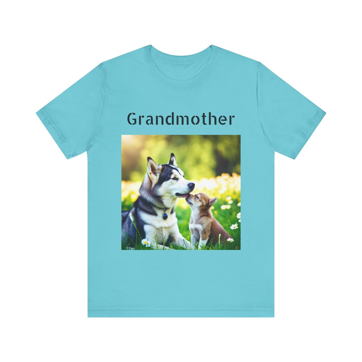 Unisex Jersey Short Sleeve Tee (Grandmother Dog/pup)
