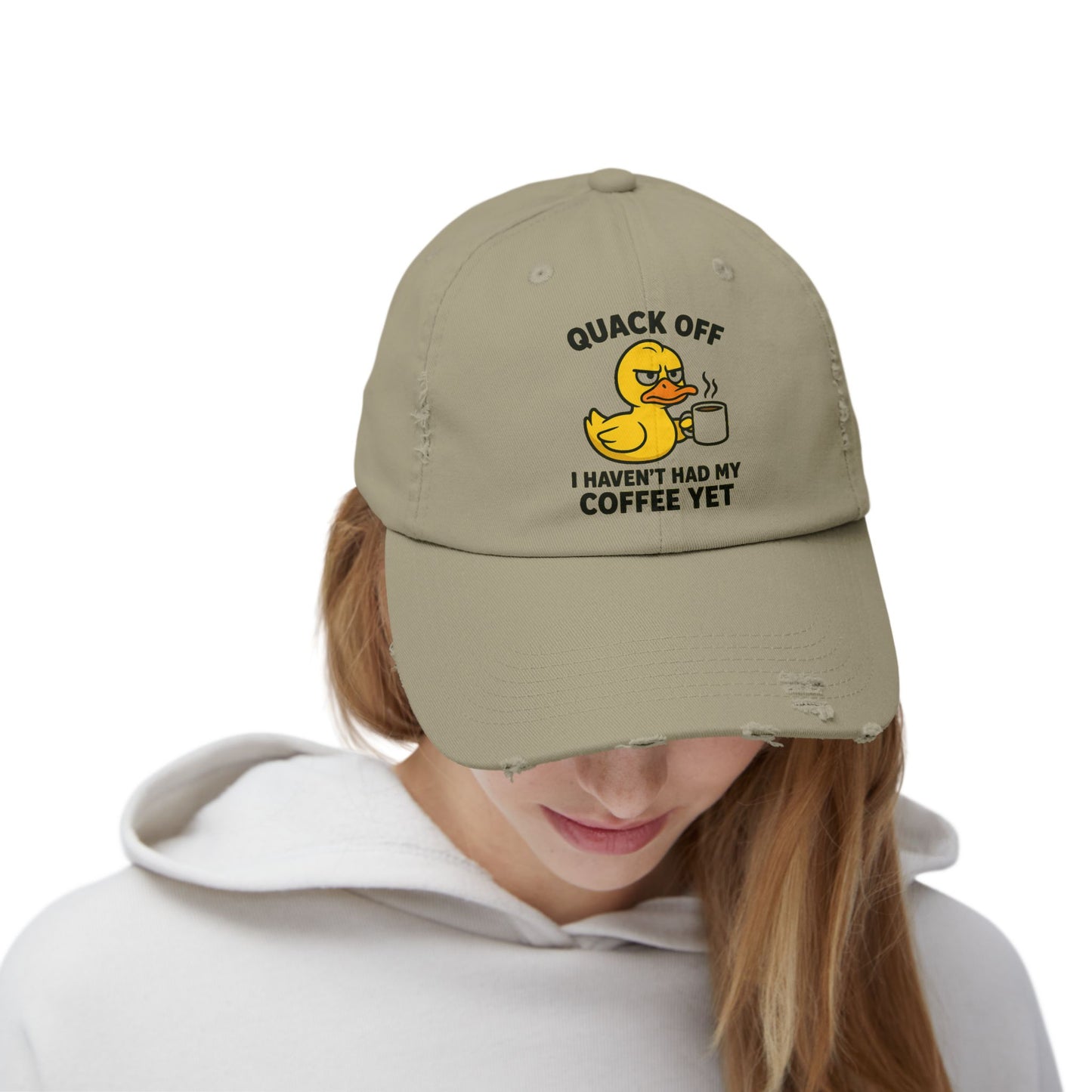 Quack Off Coffee Cap – Funny Unisex Baseball Hat