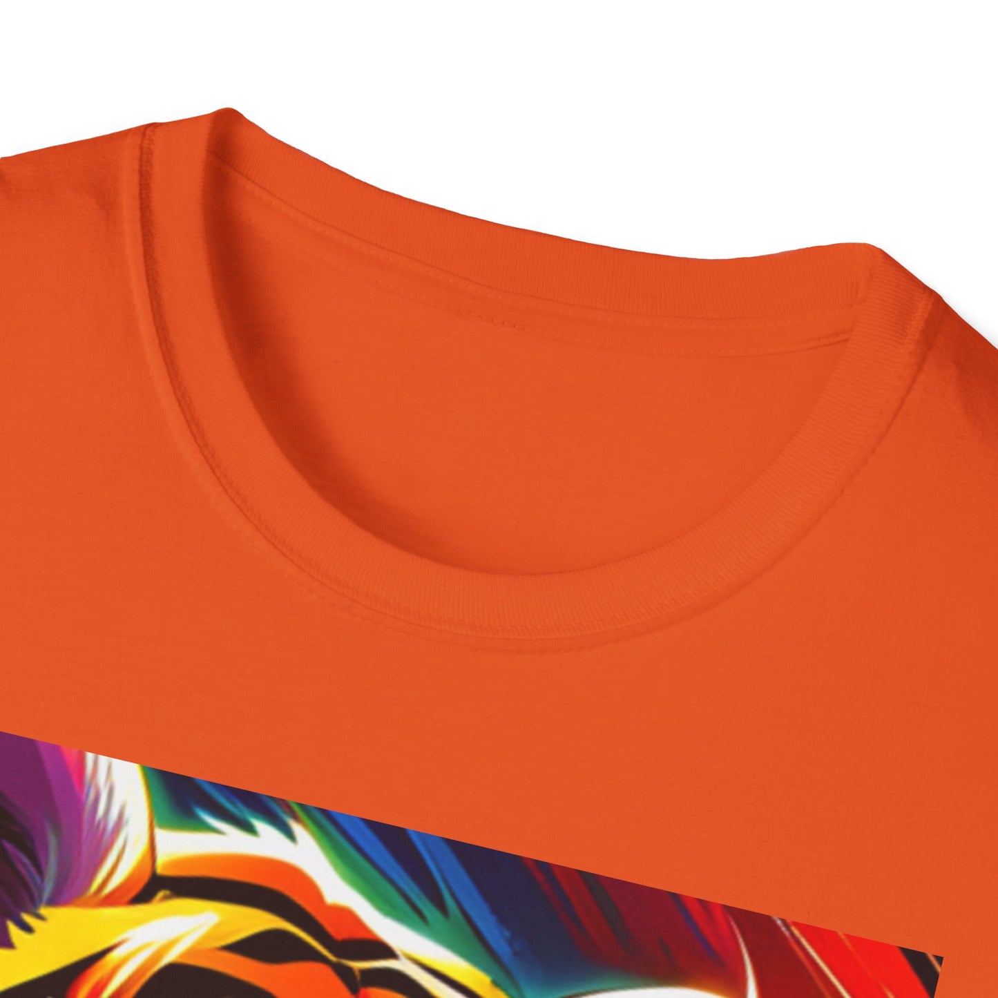 Unisex Softstyle T-Shirt (Tiger Colorful)