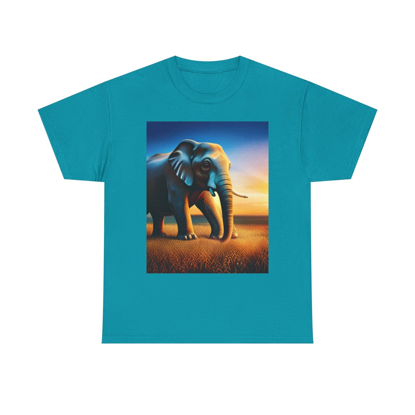 Unisex Heavy Cotton Tee (Elephant)