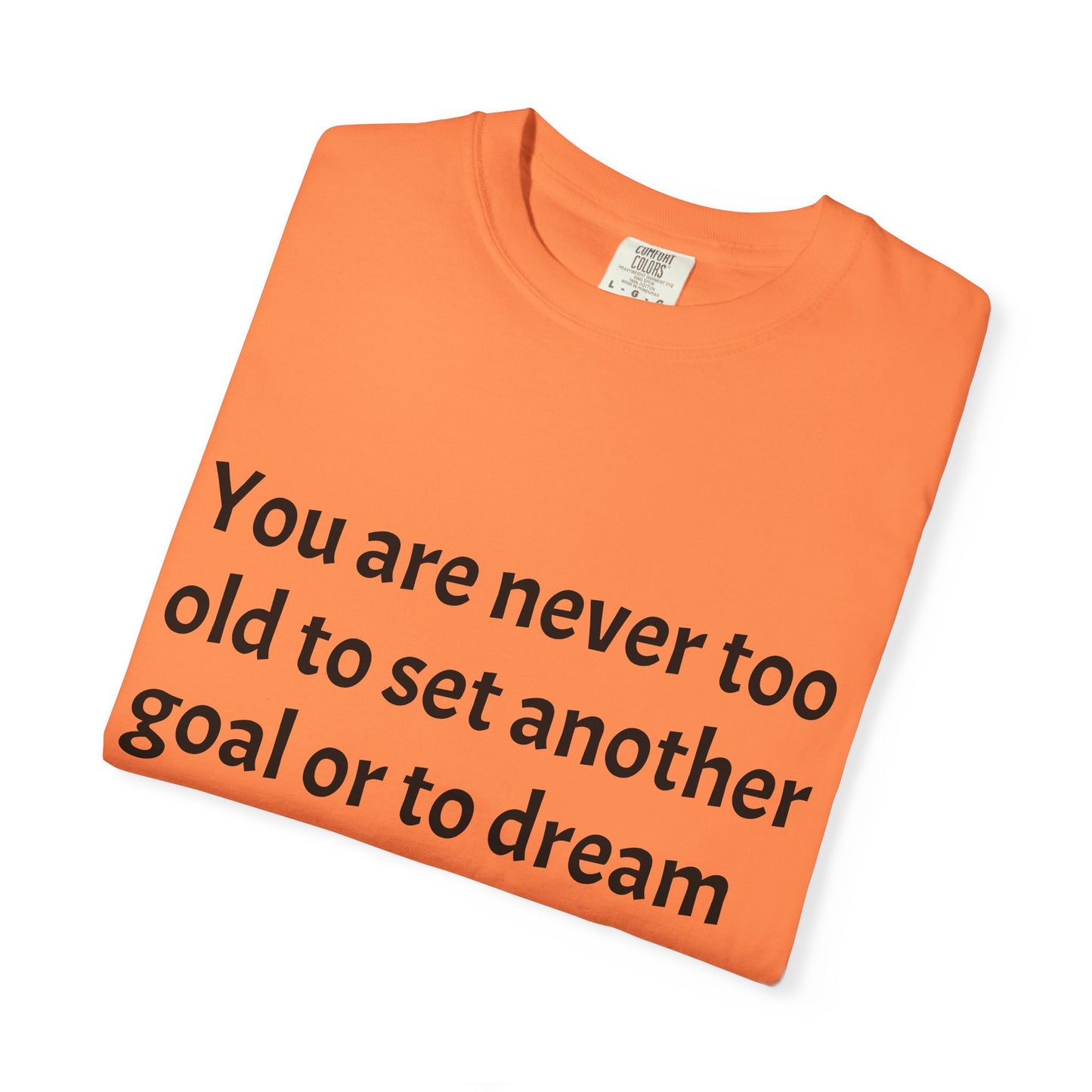 Unisex Garment-Dyed T-shirt (Set a Goal/Dream)