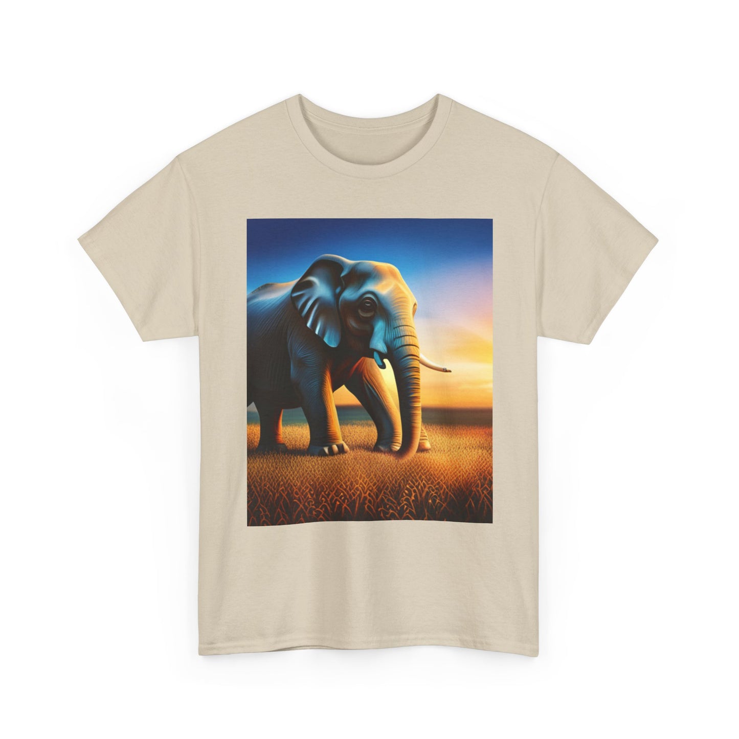 Unisex Heavy Cotton Tee (Elephant)