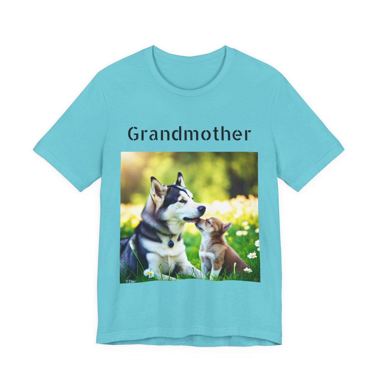 Unisex Jersey Short Sleeve Tee (Grandmother Dog/pup)
