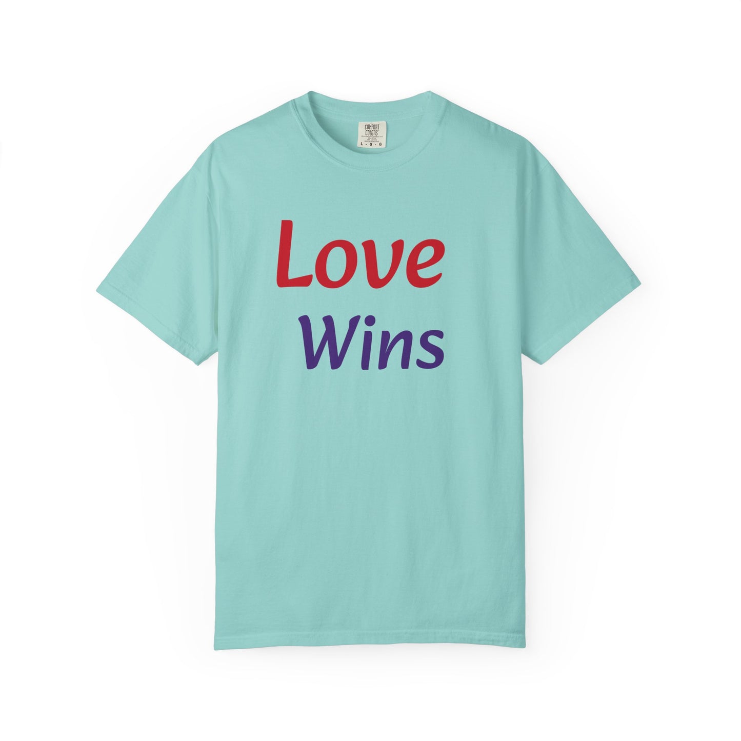 Unisex Garment-Dyed T-shirt (Love Wins)