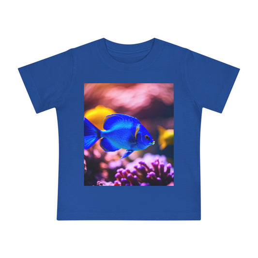 Baby Short Sleeve T-Shirt (Blue Fish)