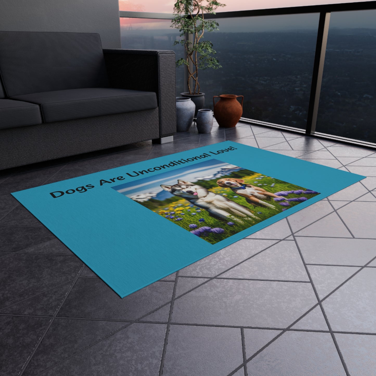 Outdoor Rug (Dogs Love)