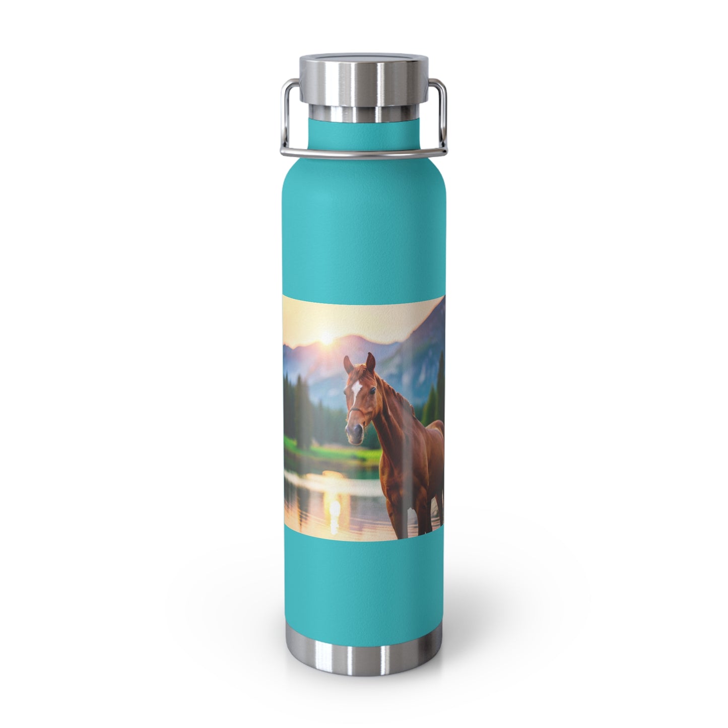 Copper Vacuum Insulated Bottle, 22oz (Horse)