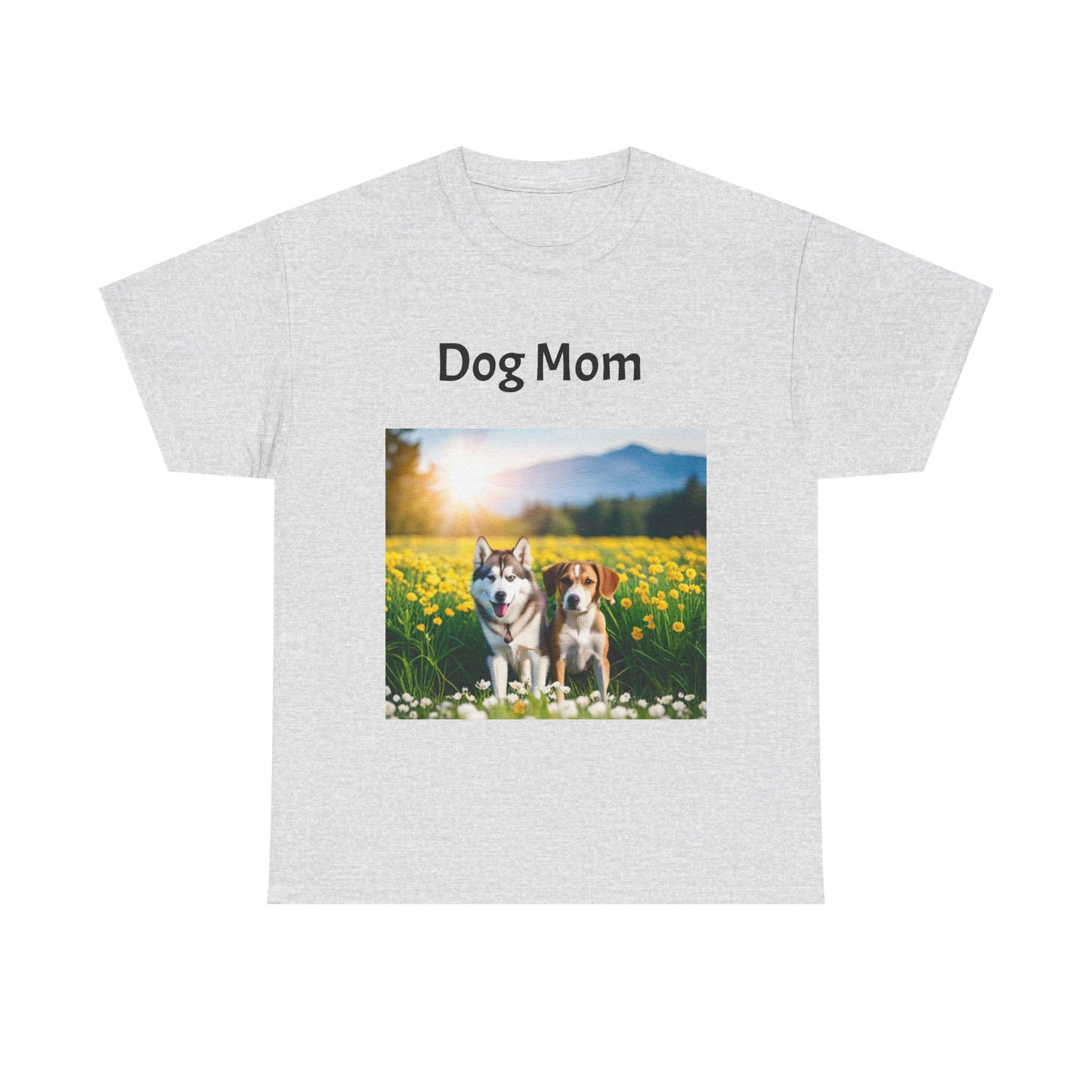 Unisex Heavy Cotton Tee (Dog Mom)