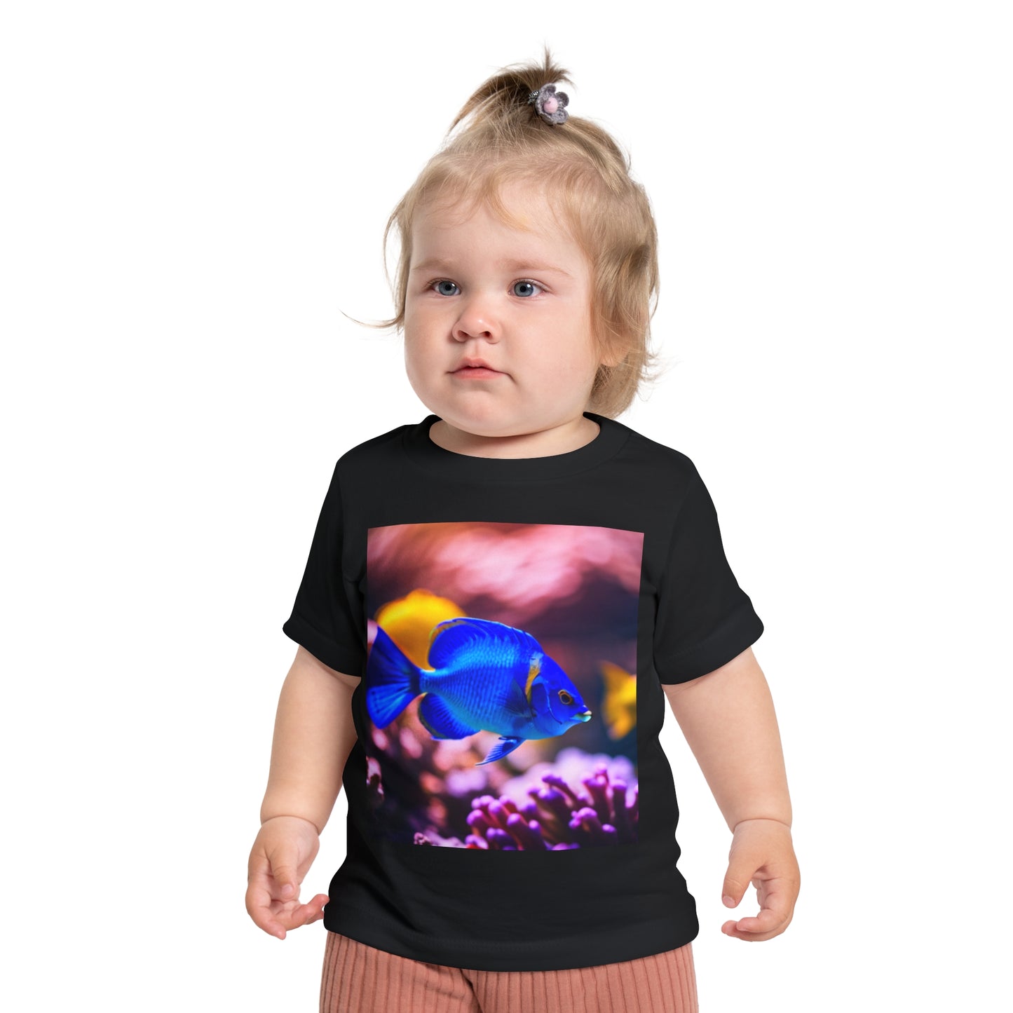 Baby Short Sleeve T-Shirt (Blue Fish)