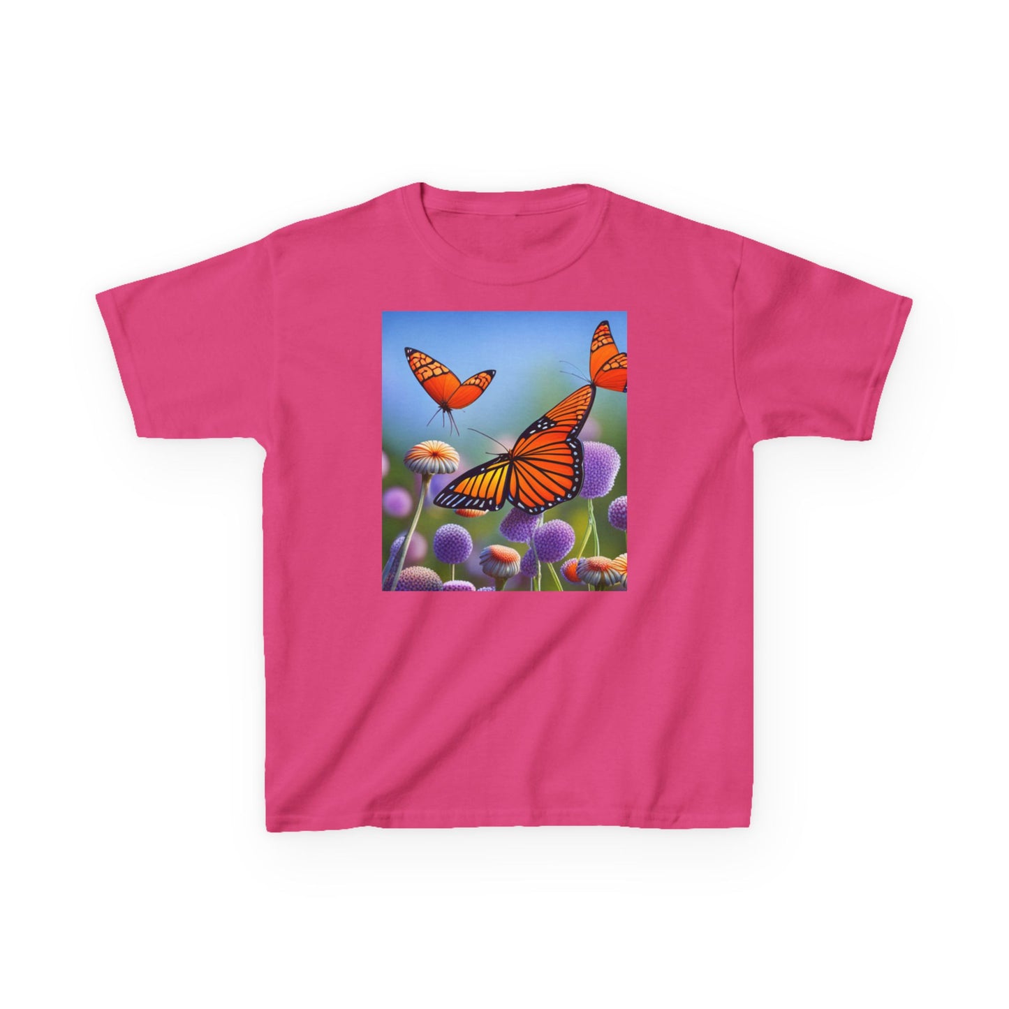 Kids Heavy Cotton™ Tee (Monarch Butterfly)