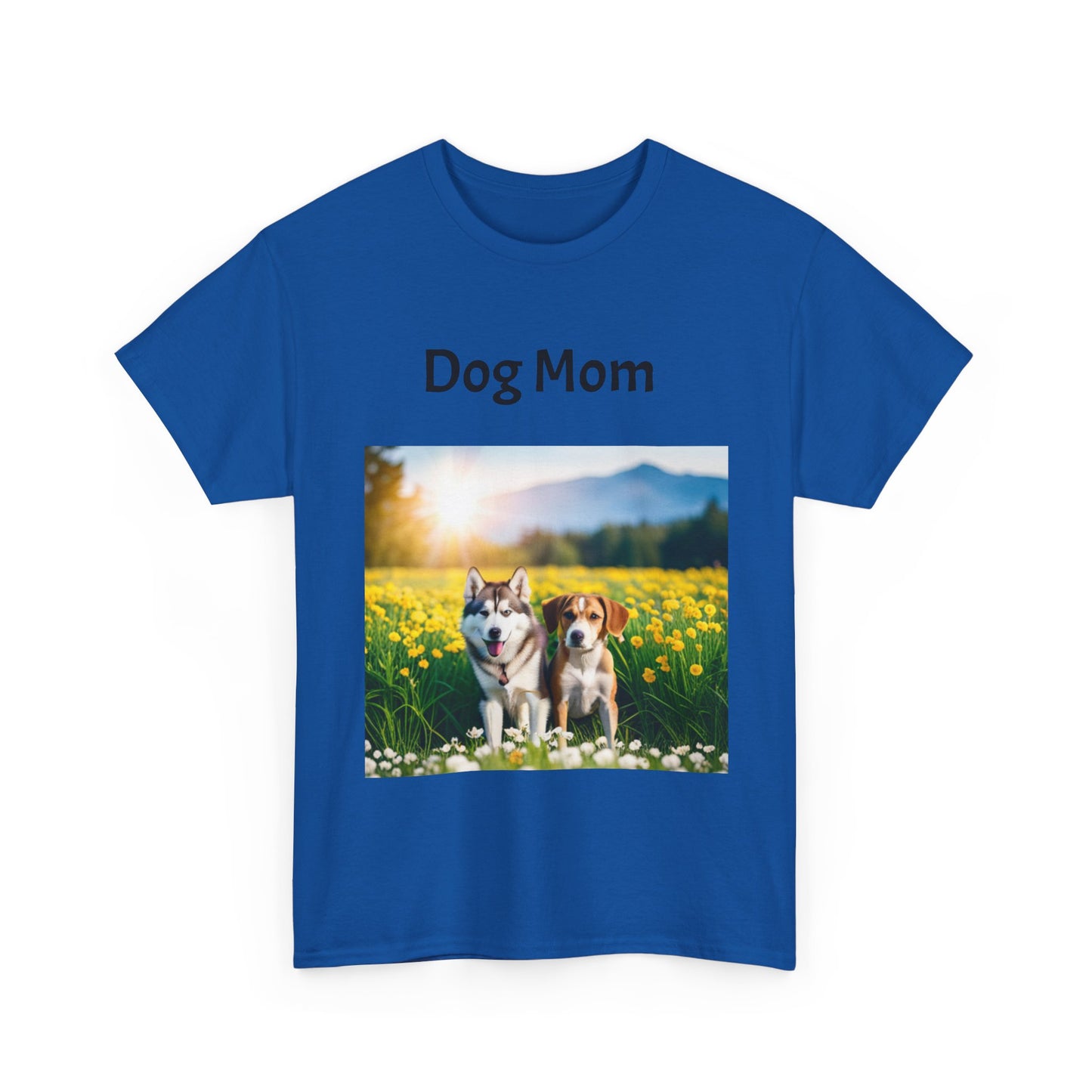 Unisex Heavy Cotton Tee (Dog Mom)