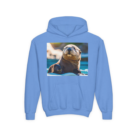 Youth Heavy Blend Hooded Sweatshirt (Sea Otters)