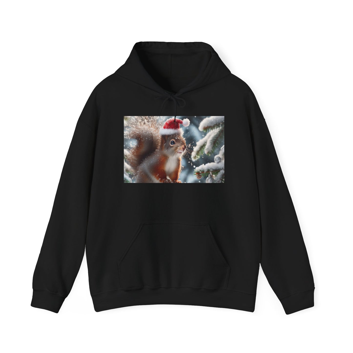 Unisex Heavy Blend™ Hooded Sweatshirt (Santa Squirrel)