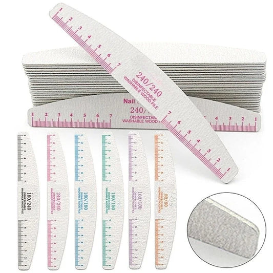 50Pcs Wooden Nail Files – Sanding Blocks